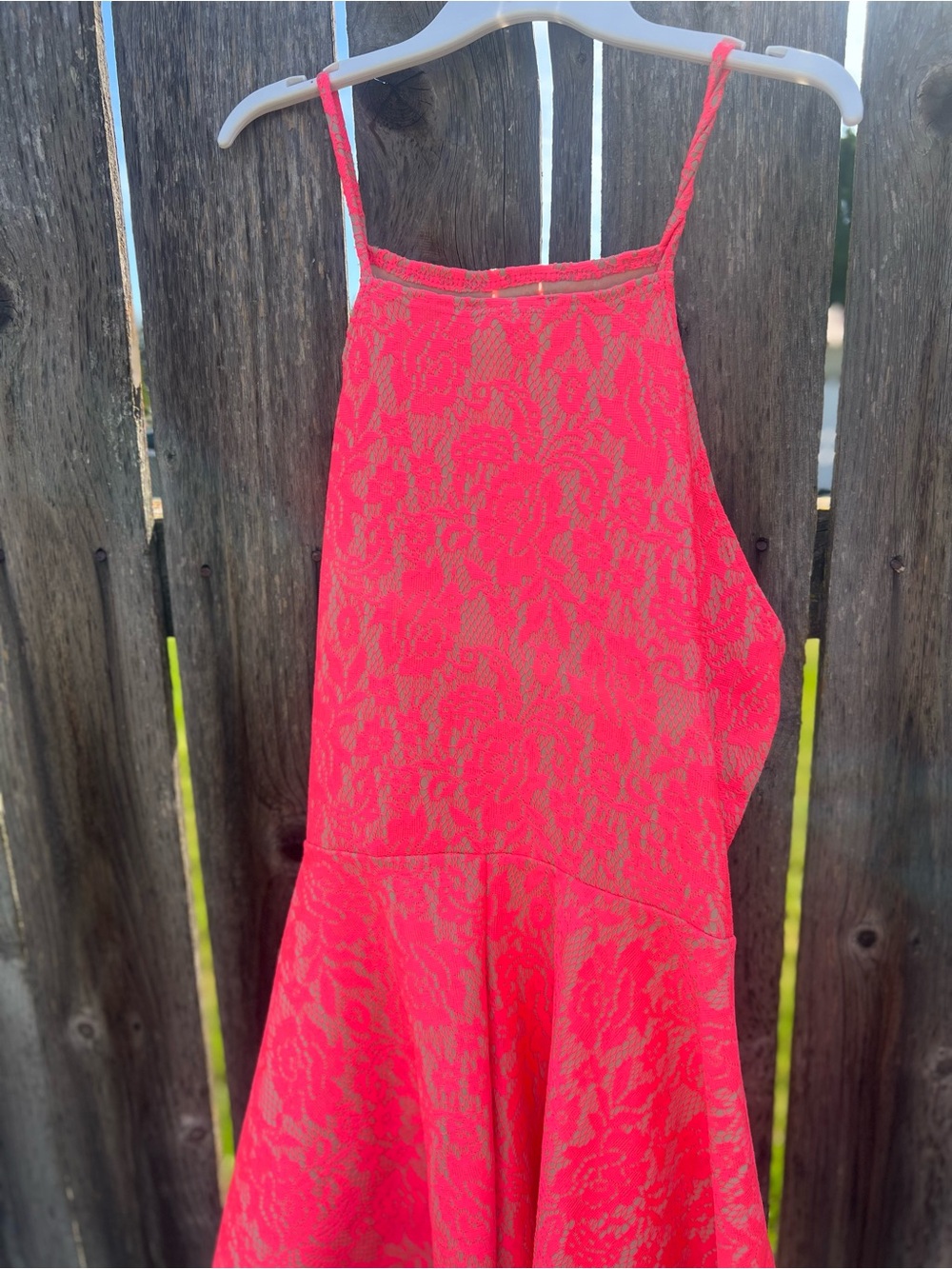 Women’s Hot Pink Lace Top